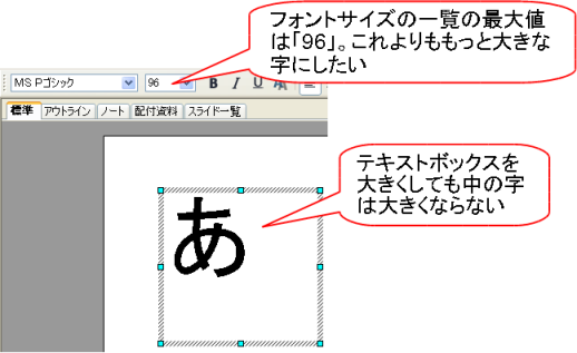 テキストを図形に変換1